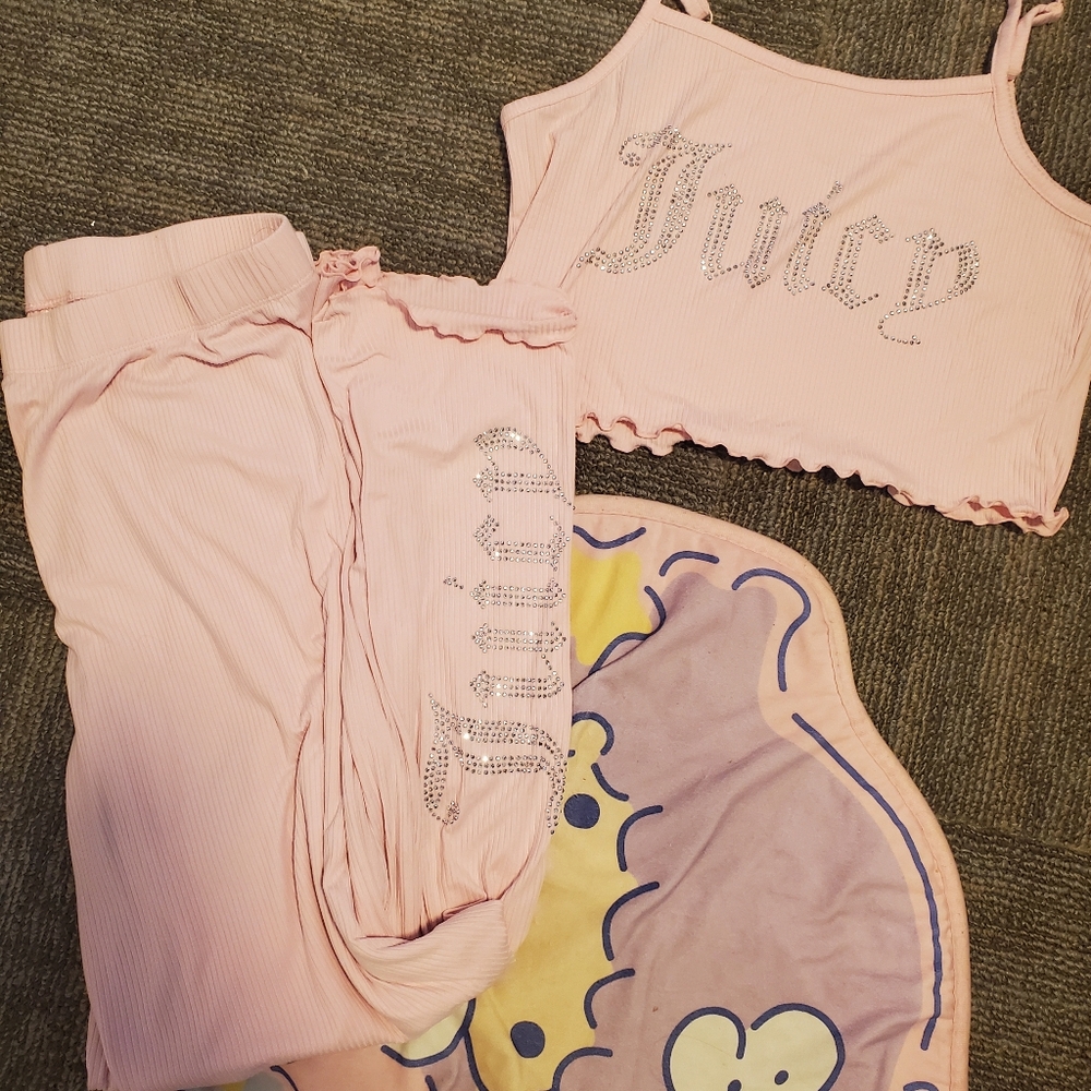 Juicy Couture Pink Pajama Set Soft and Cozy